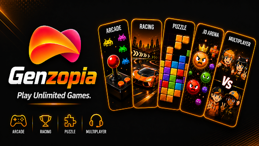 Genzopia – Play Unlimited Games. Arcade, Racing, Puzzle, Multiplayer